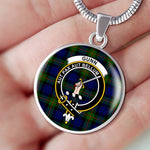 Gunn Modern Clan Scotland Tartan Plaid Circle Pendant Necklace Jewelry Gift For Women,Gold Circle Necklace,Gold Necklace,Gold Necklace For Women,Necklaces Jewelry For Women,Silver Circle Necklace,Silver Necklace,Sterling Silver Necklace,Tartan Crest Circle Necklaces