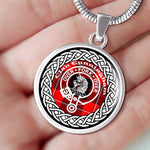 Cunningham Tartan Gold Circle Necklace,Gold Necklace,Gold Necklace For Women,Necklaces Jewelry For Women,Silver Circle Necklace,Silver Necklace,Sterling Silver Necklace,Tartan Crest Circle Necklaces,tartan jewelry necklace,tartan necklaces,tartan plaid necklace