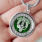 Maclean Tartan Gold Circle Necklace,Gold Necklace,Gold Necklace For Women,Necklaces Jewelry For Women,Silver Circle Necklace,Silver Necklace,Sterling Silver Necklace,Tartan Crest Circle Necklaces,tartan jewelry necklace,tartan necklaces,tartan plaid necklace