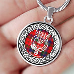 Stark Tartan Gold Circle Necklace,Gold Necklace,Gold Necklace For Women,Necklaces Jewelry For Women,Silver Circle Necklace,Silver Necklace,Sterling Silver Necklace,Tartan Crest Circle Necklaces,tartan jewelry necklace,tartan necklaces,tartan plaid necklace