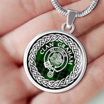 Graham Tartan Gold Circle Necklace,Gold Necklace,Gold Necklace For Women,Necklaces Jewelry For Women,Silver Circle Necklace,Silver Necklace,Sterling Silver Necklace,Tartan Crest Circle Necklaces,tartan jewelry necklace,tartan necklaces,tartan plaid necklace