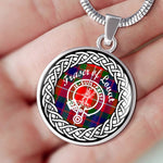 Fraser of Lovat Tartan Gold Circle Necklace,Gold Necklace,Gold Necklace For Women,Necklaces Jewelry For Women,Silver Circle Necklace,Silver Necklace,Sterling Silver Necklace,Tartan Crest Circle Necklaces,tartan jewelry necklace,tartan necklaces,tartan plaid necklace