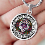Donaldson Donald Tartan Gold Circle Necklace,Gold Necklace,Gold Necklace For Women,Necklaces Jewelry For Women,Silver Circle Necklace,Silver Necklace,Sterling Silver Necklace,Tartan Crest Circle Necklaces,tartan jewelry necklace,tartan necklaces,tartan plaid necklace