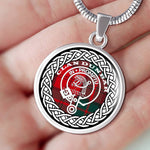 Dunbar Tartan Gold Circle Necklace,Gold Necklace,Gold Necklace For Women,Necklaces Jewelry For Women,Silver Circle Necklace,Silver Necklace,Sterling Silver Necklace,Tartan Crest Circle Necklaces,tartan jewelry necklace,tartan necklaces,tartan plaid necklace