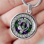 Malcolm Tartan Gold Circle Necklace,Gold Necklace,Gold Necklace For Women,Necklaces Jewelry For Women,Silver Circle Necklace,Silver Necklace,Sterling Silver Necklace,Tartan Crest Circle Necklaces,tartan jewelry necklace,tartan necklaces,tartan plaid necklace
