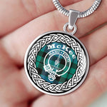 McKee Tartan Gold Circle Necklace,Gold Necklace,Gold Necklace For Women,Necklaces Jewelry For Women,Silver Circle Necklace,Silver Necklace,Sterling Silver Necklace,Tartan Crest Circle Necklaces,tartan jewelry necklace,tartan necklaces,tartan plaid necklace