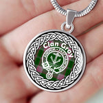 Gray Tartan Gold Circle Necklace,Gold Necklace,Gold Necklace For Women,Necklaces Jewelry For Women,Silver Circle Necklace,Silver Necklace,Sterling Silver Necklace,Tartan Crest Circle Necklaces,tartan jewelry necklace,tartan necklaces,tartan plaid necklace