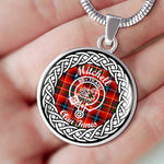 Mitchell Tartan Gold Circle Necklace,Gold Necklace,Gold Necklace For Women,Necklaces Jewelry For Women,Silver Circle Necklace,Silver Necklace,Sterling Silver Necklace,Tartan Crest Circle Necklaces,tartan jewelry necklace,tartan necklaces,tartan plaid necklace