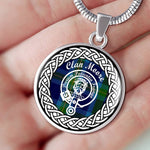 Moore Tartan Gold Circle Necklace,Gold Necklace,Gold Necklace For Women,Necklaces Jewelry For Women,Silver Circle Necklace,Silver Necklace,Sterling Silver Necklace,Tartan Crest Circle Necklaces,tartan jewelry necklace,tartan necklaces,tartan plaid necklace