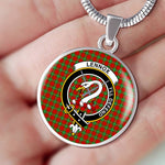 Lennox Tartan Gold Circle Necklace,Gold Necklace,Gold Necklace For Women,Necklaces Jewelry For Women,Silver Circle Necklace,Silver Necklace,Sterling Silver Necklace,Tartan Crest Circle Necklaces,tartan jewelry necklace,tartan necklaces,tartan plaid necklace
