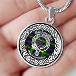 MacFarquhar Tartan Gold Circle Necklace,Gold Necklace,Gold Necklace For Women,Necklaces Jewelry For Women,Silver Circle Necklace,Silver Necklace,Sterling Silver Necklace,Tartan Crest Circle Necklaces,tartan jewelry necklace,tartan necklaces,tartan plaid necklace