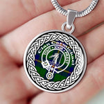 Carmichael Tartan Gold Circle Necklace,Gold Necklace,Gold Necklace For Women,Necklaces Jewelry For Women,Silver Circle Necklace,Silver Necklace,Sterling Silver Necklace,Tartan Crest Circle Necklaces,tartan jewelry necklace,tartan necklaces,tartan plaid necklace