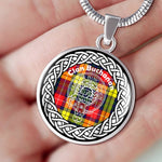 Buchanan Tartan Gold Circle Necklace,Gold Necklace,Gold Necklace For Women,Necklaces Jewelry For Women,Silver Circle Necklace,Silver Necklace,Sterling Silver Necklace,Tartan Crest Circle Necklaces,tartan jewelry necklace,tartan necklaces,tartan plaid necklace