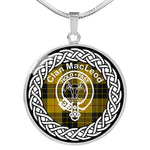 MacLeod Tartan Gold Circle Necklace,Gold Necklace,Gold Necklace For Women,Necklaces Jewelry For Women,Silver Circle Necklace,Silver Necklace,Sterling Silver Necklace,Tartan Crest Circle Necklaces,tartan jewelry necklace,tartan necklaces,tartan plaid necklace