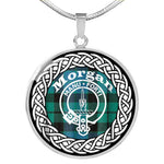 Morgan Tartan Gold Circle Necklace,Gold Necklace,Gold Necklace For Women,Necklaces Jewelry For Women,Silver Circle Necklace,Silver Necklace,Sterling Silver Necklace,Tartan Crest Circle Necklaces,tartan jewelry necklace,tartan necklaces,tartan plaid necklace
