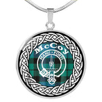 McCoy Tartan Gold Circle Necklace,Gold Necklace,Gold Necklace For Women,Necklaces Jewelry For Women,Silver Circle Necklace,Silver Necklace,Sterling Silver Necklace,Tartan Crest Circle Necklaces,tartan jewelry necklace,tartan necklaces,tartan plaid necklace