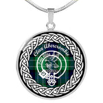 Abercrombie Tartan Gold Circle Necklace,Gold Necklace,Gold Necklace For Women,Necklaces Jewelry For Women,Silver Circle Necklace,Silver Necklace,Sterling Silver Necklace,Tartan Crest Circle Necklaces,tartan jewelry necklace,tartan necklaces,tartan plaid necklace