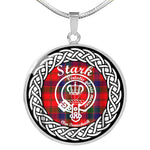 Stark Tartan Gold Circle Necklace,Gold Necklace,Gold Necklace For Women,Necklaces Jewelry For Women,Silver Circle Necklace,Silver Necklace,Sterling Silver Necklace,Tartan Crest Circle Necklaces,tartan jewelry necklace,tartan necklaces,tartan plaid necklace
