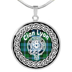 Lyon Tartan Gold Circle Necklace,Gold Necklace,Gold Necklace For Women,Necklaces Jewelry For Women,Silver Circle Necklace,Silver Necklace,Sterling Silver Necklace,Tartan Crest Circle Necklaces,tartan jewelry necklace,tartan necklaces,tartan plaid necklace