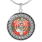 Heron Tartan Gold Circle Necklace,Gold Necklace,Gold Necklace For Women,Necklaces Jewelry For Women,Silver Circle Necklace,Silver Necklace,Sterling Silver Necklace,Tartan Crest Circle Necklaces,tartan jewelry necklace,tartan necklaces,tartan plaid necklace