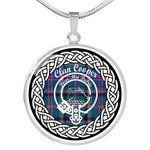 Cooper Tartan Gold Circle Necklace,Gold Necklace,Gold Necklace For Women,Necklaces Jewelry For Women,Silver Circle Necklace,Silver Necklace,Sterling Silver Necklace,Tartan Crest Circle Necklaces,tartan jewelry necklace,tartan necklaces,tartan plaid necklace