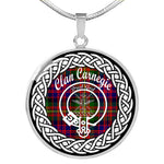 Carnegie Tartan Gold Circle Necklace,Gold Necklace,Gold Necklace For Women,Necklaces Jewelry For Women,Silver Circle Necklace,Silver Necklace,Sterling Silver Necklace,Tartan Crest Circle Necklaces,tartan jewelry necklace,tartan necklaces,tartan plaid necklace