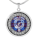 Eliiot Tartan Gold Circle Necklace,Gold Necklace,Gold Necklace For Women,Necklaces Jewelry For Women,Silver Circle Necklace,Silver Necklace,Sterling Silver Necklace,Tartan Crest Circle Necklaces,tartan jewelry necklace,tartan necklaces,tartan plaid necklace