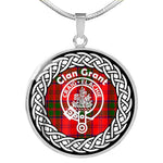 Grant Tartan Gold Circle Necklace,Gold Necklace,Gold Necklace For Women,Necklaces Jewelry For Women,Silver Circle Necklace,Silver Necklace,Sterling Silver Necklace,Tartan Crest Circle Necklaces,tartan jewelry necklace,tartan necklaces,tartan plaid necklace