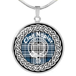 Napier Tartan Gold Circle Necklace,Gold Necklace,Gold Necklace For Women,Necklaces Jewelry For Women,Silver Circle Necklace,Silver Necklace,Sterling Silver Necklace,Tartan Crest Circle Necklaces,tartan jewelry necklace,tartan necklaces,tartan plaid necklace