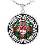 MacCullock Tartan Gold Circle Necklace,Gold Necklace,Gold Necklace For Women,Necklaces Jewelry For Women,Silver Circle Necklace,Silver Necklace,Sterling Silver Necklace,Tartan Crest Circle Necklaces,tartan jewelry necklace,tartan necklaces,tartan plaid necklace