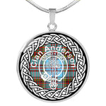 Anderson Tartan Gold Circle Necklace,Gold Necklace,Gold Necklace For Women,Necklaces Jewelry For Women,Silver Circle Necklace,Silver Necklace,Sterling Silver Necklace,Tartan Crest Circle Necklaces,tartan jewelry necklace,tartan necklaces,tartan plaid necklace