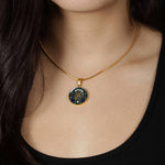 MacKenzie Clan Scotland Tartan Plaid Circle Pendant Necklace Jewelry Gift For Women,Gold Circle Necklace,Gold Necklace,Gold Necklace For Women,Necklaces Jewelry For Women,Silver Circle Necklace,Silver Necklace,Sterling Silver Necklace,Tartan Crest Circle Necklaces