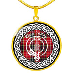 Ogiluy Tartan Gold Circle Necklace,Gold Necklace,Gold Necklace For Women,Necklaces Jewelry For Women,Silver Circle Necklace,Silver Necklace,Sterling Silver Necklace,Tartan Crest Circle Necklaces,tartan jewelry necklace,tartan necklaces,tartan plaid necklace