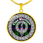 Morrison Tartan Gold Circle Necklace,Gold Necklace,Gold Necklace For Women,Necklaces Jewelry For Women,Silver Circle Necklace,Silver Necklace,Sterling Silver Necklace,Tartan Crest Circle Necklaces,tartan jewelry necklace,tartan necklaces,tartan plaid necklace