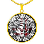 Borthwick Tartan Gold Circle Necklace,Gold Necklace,Gold Necklace For Women,Necklaces Jewelry For Women,Silver Circle Necklace,Silver Necklace,Sterling Silver Necklace,Tartan Crest Circle Necklaces,tartan jewelry necklace,tartan necklaces,tartan plaid necklace