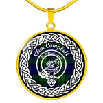 Campbell Tartan Gold Circle Necklace,Gold Necklace,Gold Necklace For Women,Necklaces Jewelry For Women,Silver Circle Necklace,Silver Necklace,Sterling Silver Necklace,Tartan Crest Circle Necklaces,tartan jewelry necklace,tartan necklaces,tartan plaid necklace