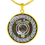 Hall Tartan Gold Circle Necklace,Gold Necklace,Gold Necklace For Women,Necklaces Jewelry For Women,Silver Circle Necklace,Silver Necklace,Sterling Silver Necklace,Tartan Crest Circle Necklaces,tartan jewelry necklace,tartan necklaces,tartan plaid necklace
