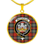 MacLachlan Weathered Clan Scotland Tartan Plaid Circle Pendant Necklace Jewelry Gift For Women,Gold Circle Necklace,Gold Necklace,Gold Necklace For Women,Necklaces Jewelry For Women,Silver Circle Necklace,Silver Necklace,Sterling Silver Necklace,Tartan Crest Circle Necklaces