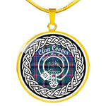 Cooper Tartan Gold Circle Necklace,Gold Necklace,Gold Necklace For Women,Necklaces Jewelry For Women,Silver Circle Necklace,Silver Necklace,Sterling Silver Necklace,Tartan Crest Circle Necklaces,tartan jewelry necklace,tartan necklaces,tartan plaid necklace