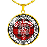 Ewing Tartan Gold Circle Necklace,Gold Necklace,Gold Necklace For Women,Necklaces Jewelry For Women,Silver Circle Necklace,Silver Necklace,Sterling Silver Necklace,Tartan Crest Circle Necklaces,tartan jewelry necklace,tartan necklaces,tartan plaid necklace