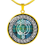 Gordon Tartan Gold Circle Necklace,Gold Necklace,Gold Necklace For Women,Necklaces Jewelry For Women,Silver Circle Necklace,Silver Necklace,Sterling Silver Necklace,Tartan Crest Circle Necklaces,tartan jewelry necklace,tartan necklaces,tartan plaid necklace