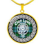 Lyon Tartan Gold Circle Necklace,Gold Necklace,Gold Necklace For Women,Necklaces Jewelry For Women,Silver Circle Necklace,Silver Necklace,Sterling Silver Necklace,Tartan Crest Circle Necklaces,tartan jewelry necklace,tartan necklaces,tartan plaid necklace