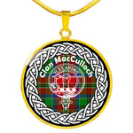 MacCullock Tartan Gold Circle Necklace,Gold Necklace,Gold Necklace For Women,Necklaces Jewelry For Women,Silver Circle Necklace,Silver Necklace,Sterling Silver Necklace,Tartan Crest Circle Necklaces,tartan jewelry necklace,tartan necklaces,tartan plaid necklace