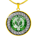 Boyle Tartan Gold Circle Necklace,Gold Necklace,Gold Necklace For Women,Necklaces Jewelry For Women,Silver Circle Necklace,Silver Necklace,Sterling Silver Necklace,Tartan Crest Circle Necklaces,tartan jewelry necklace,tartan necklaces,tartan plaid necklace