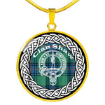 Shaw Tartan Gold Circle Necklace,Gold Necklace,Gold Necklace For Women,Necklaces Jewelry For Women,Silver Circle Necklace,Silver Necklace,Sterling Silver Necklace,Tartan Crest Circle Necklaces,tartan jewelry necklace,tartan necklaces,tartan plaid necklace