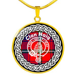 Haig Tartan Gold Circle Necklace,Gold Necklace,Gold Necklace For Women,Necklaces Jewelry For Women,Silver Circle Necklace,Silver Necklace,Sterling Silver Necklace,Tartan Crest Circle Necklaces,tartan jewelry necklace,tartan necklaces,tartan plaid necklace