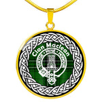 Maclean Tartan Gold Circle Necklace,Gold Necklace,Gold Necklace For Women,Necklaces Jewelry For Women,Silver Circle Necklace,Silver Necklace,Sterling Silver Necklace,Tartan Crest Circle Necklaces,tartan jewelry necklace,tartan necklaces,tartan plaid necklace
