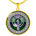 Carmichael Tartan Gold Circle Necklace,Gold Necklace,Gold Necklace For Women,Necklaces Jewelry For Women,Silver Circle Necklace,Silver Necklace,Sterling Silver Necklace,Tartan Crest Circle Necklaces,tartan jewelry necklace,tartan necklaces,tartan plaid necklace