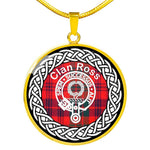 Ross Tartan Gold Circle Necklace,Gold Necklace,Gold Necklace For Women,Necklaces Jewelry For Women,Silver Circle Necklace,Silver Necklace,Sterling Silver Necklace,Tartan Crest Circle Necklaces,tartan jewelry necklace,tartan necklaces,tartan plaid necklace