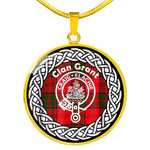 Grant Tartan Gold Circle Necklace,Gold Necklace,Gold Necklace For Women,Necklaces Jewelry For Women,Silver Circle Necklace,Silver Necklace,Sterling Silver Necklace,Tartan Crest Circle Necklaces,tartan jewelry necklace,tartan necklaces,tartan plaid necklace